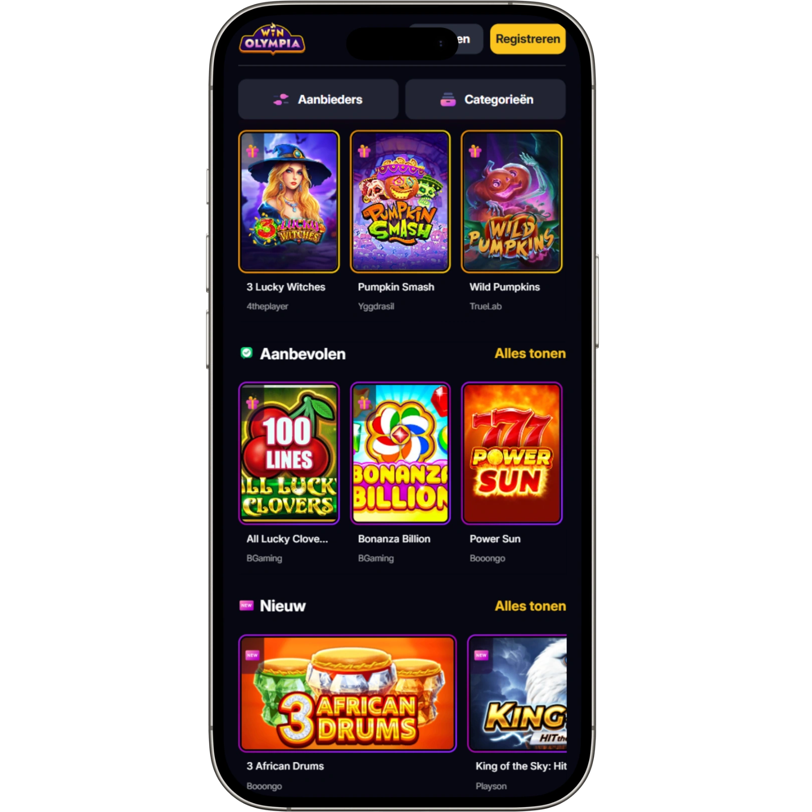 WinOlympia Casino Mobiele Ervaring